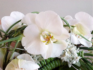 Brautstrauß mit Orchideen